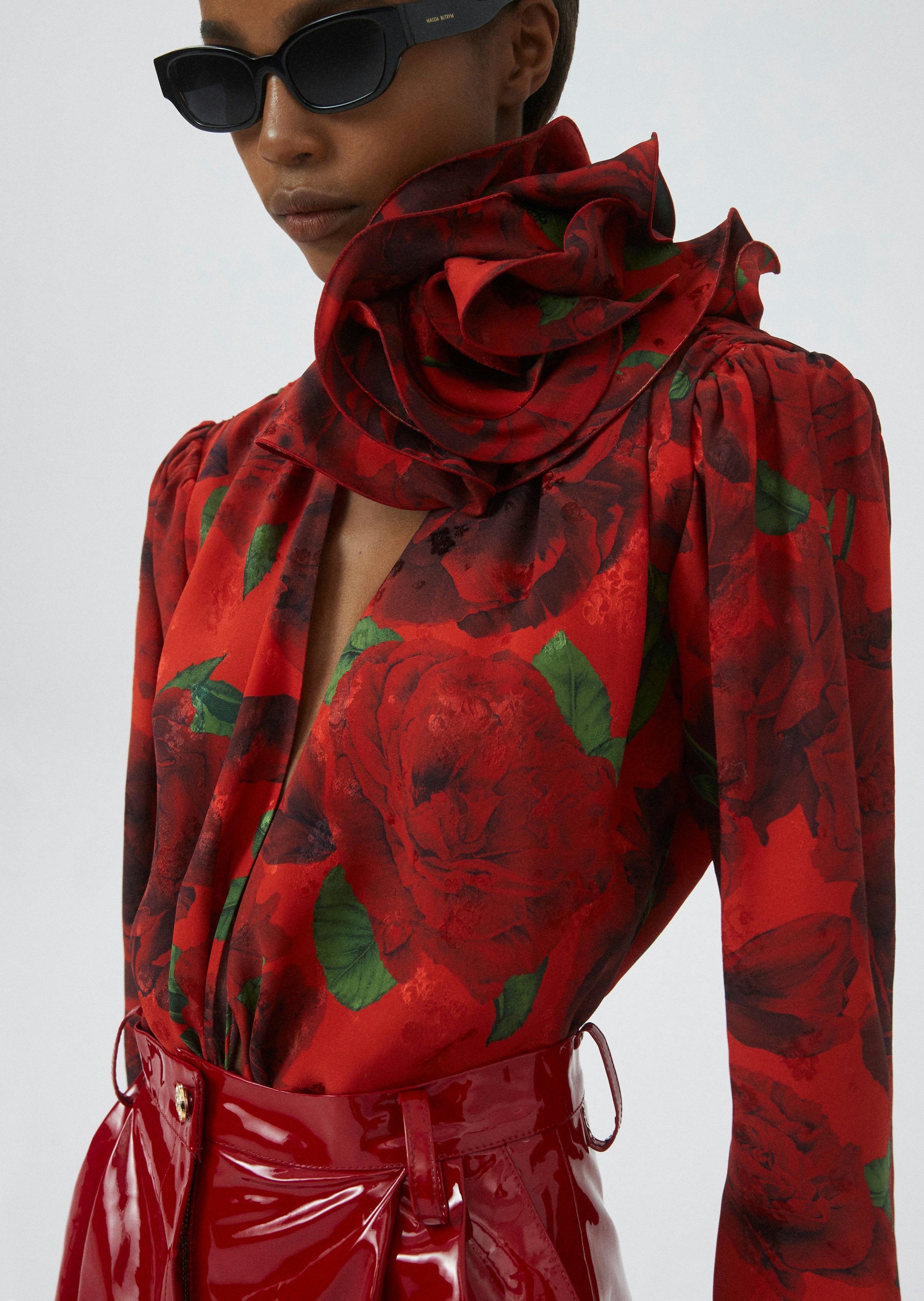 AW22 BLOUSE 03 RED PRINT