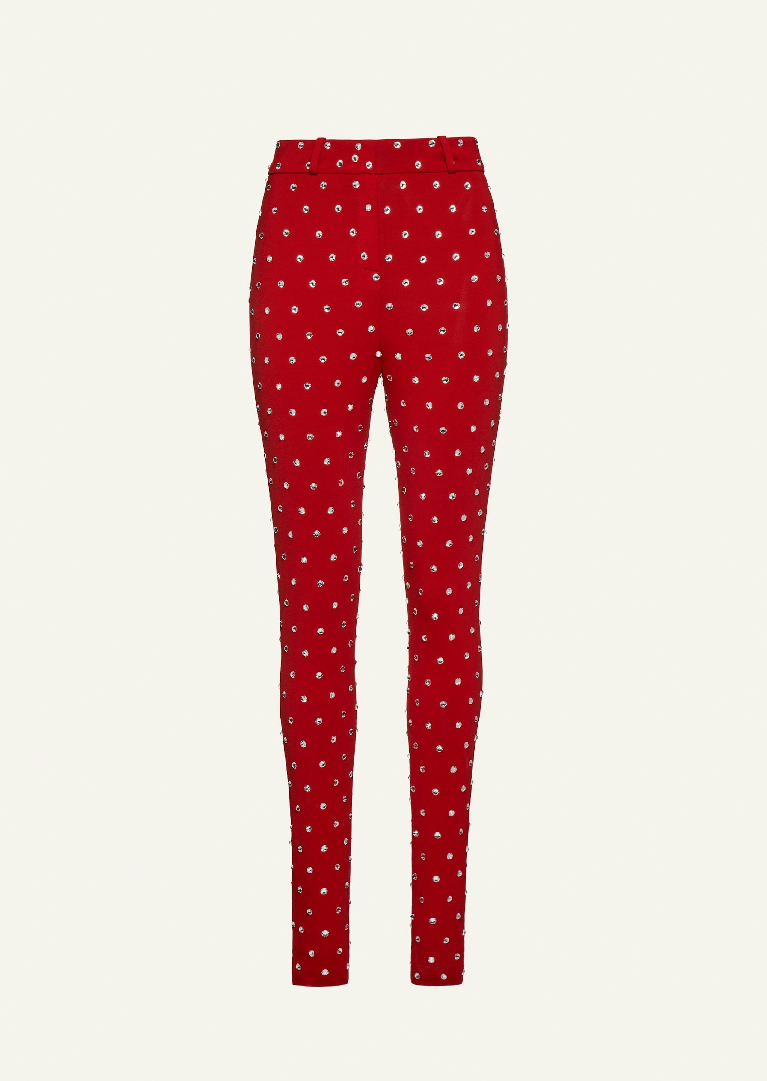 AW22 PANTS 04 RED CRYSTALS