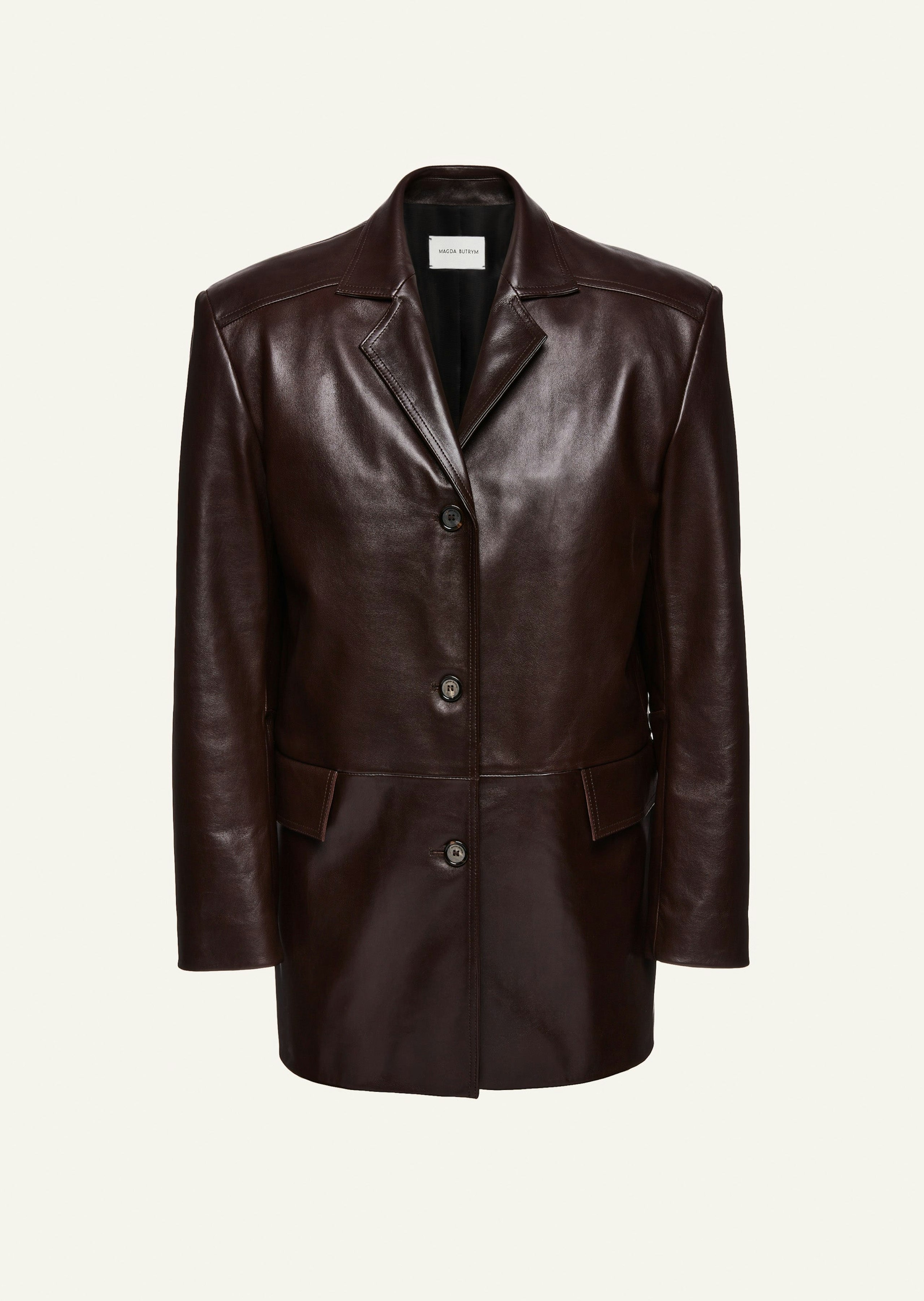 PF22 LEATHER 05 JACKET BROWN