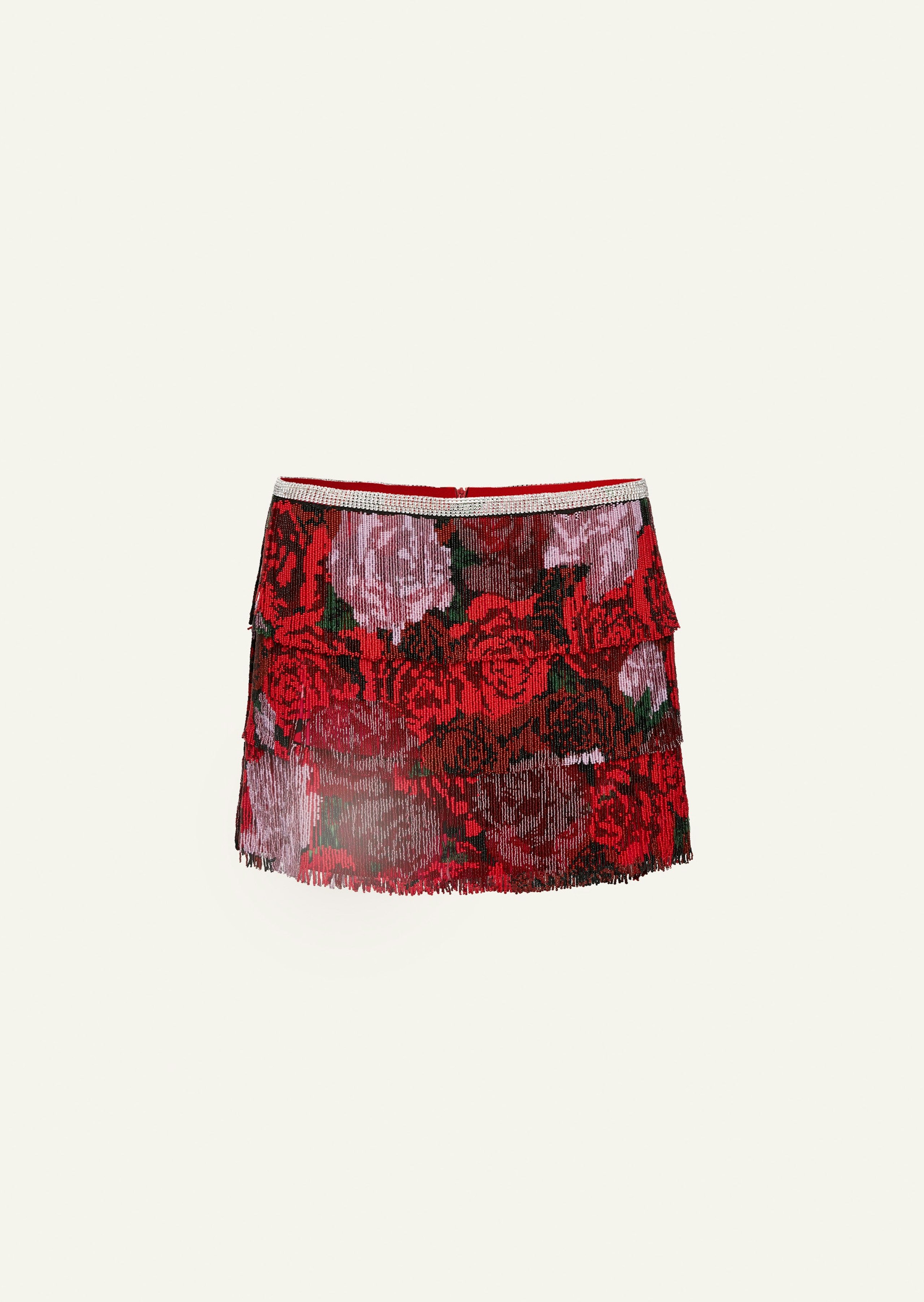 RE22 SKIRT 03 RED PRINT