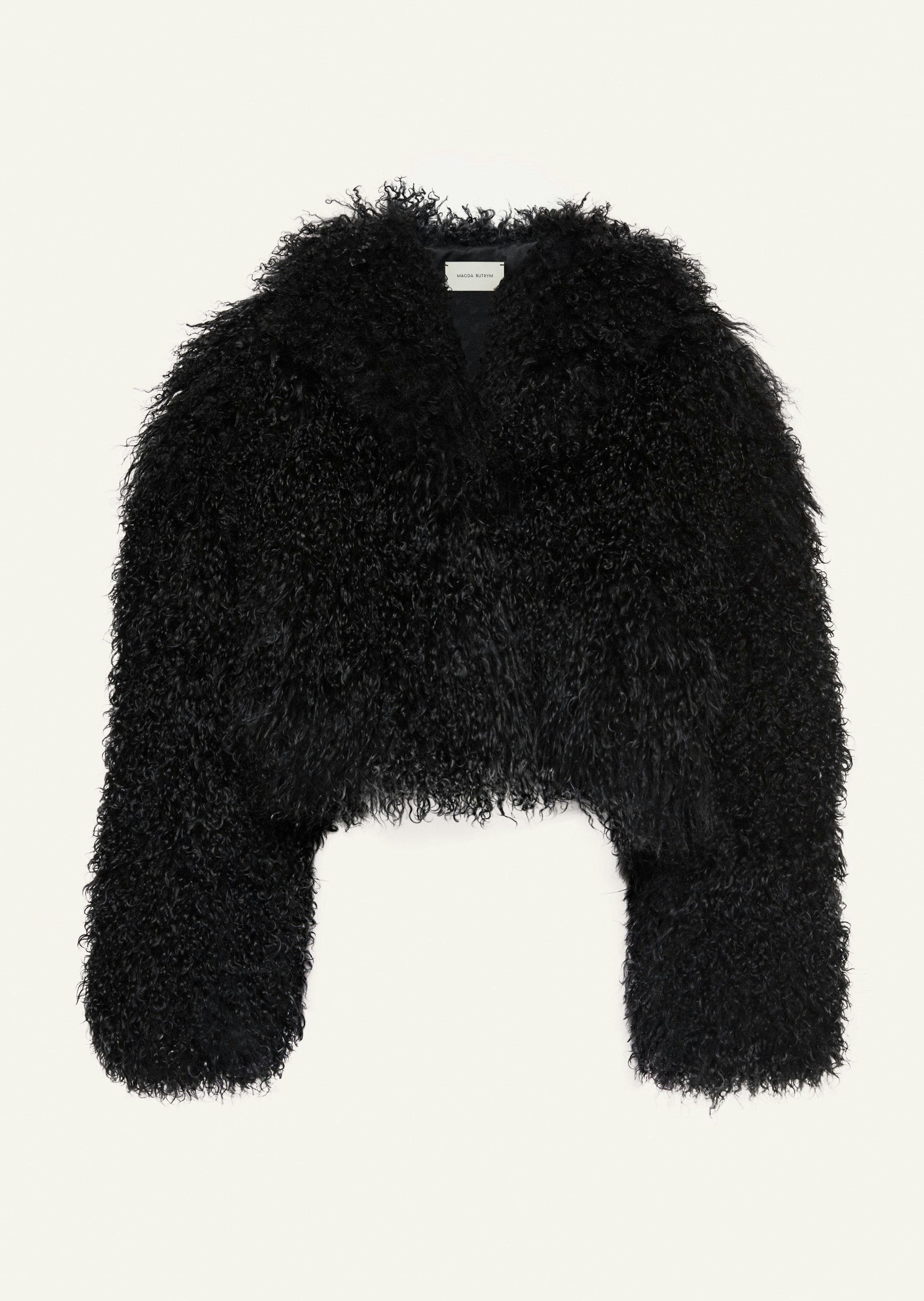 AW23 LEATHER 02 SHEARLING JACKET BLACK