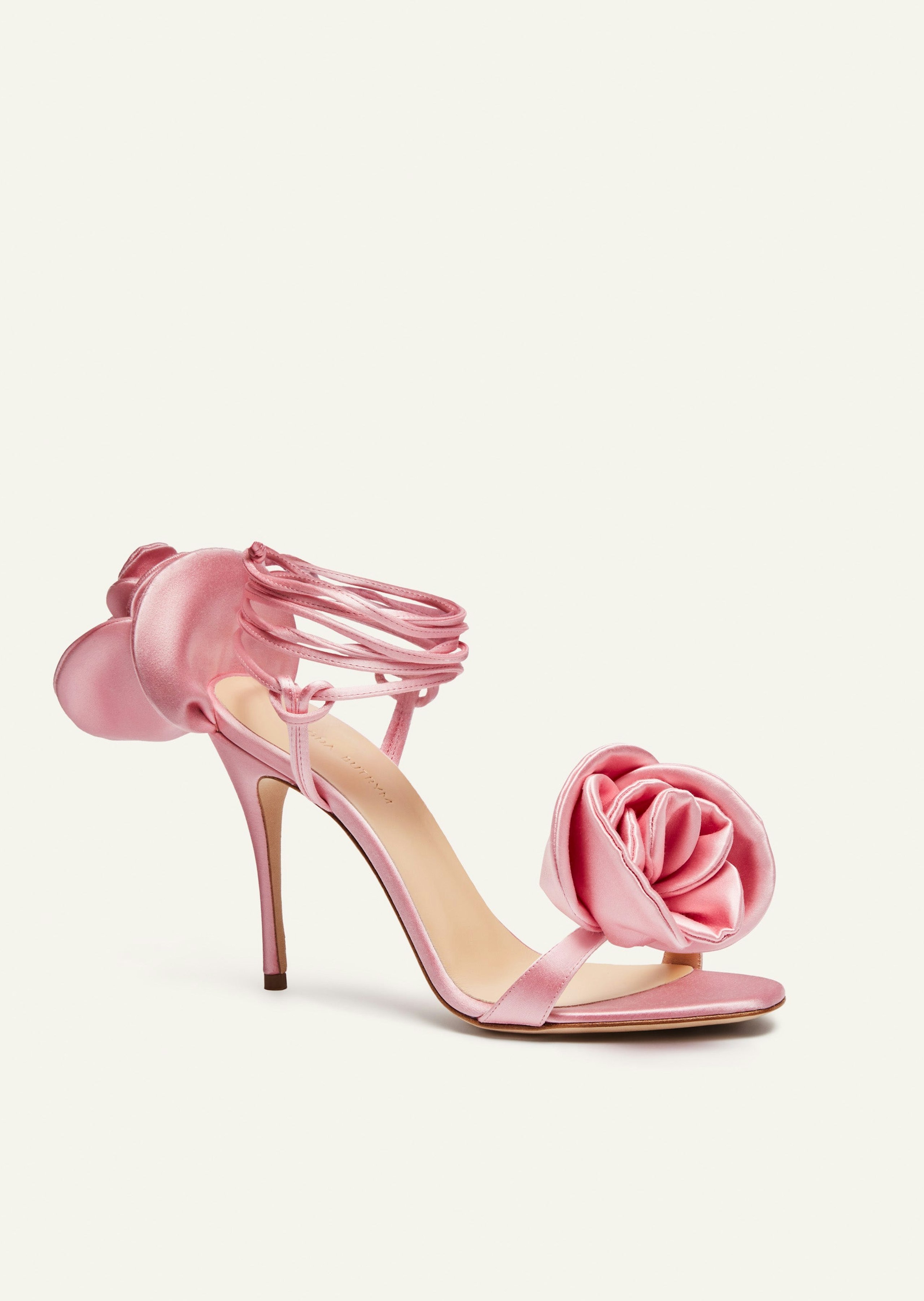 PF23 FLOWER SHOES SATIN PINK