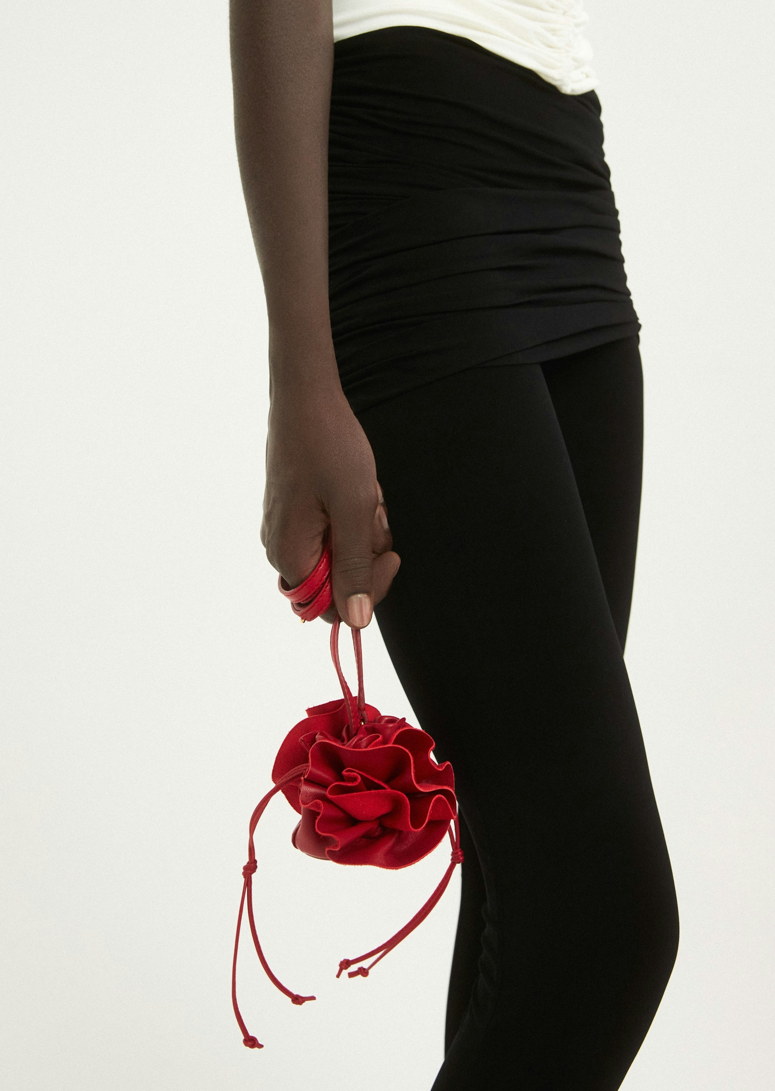 AW23 MICRO MAGDA BAG RED LEATHER