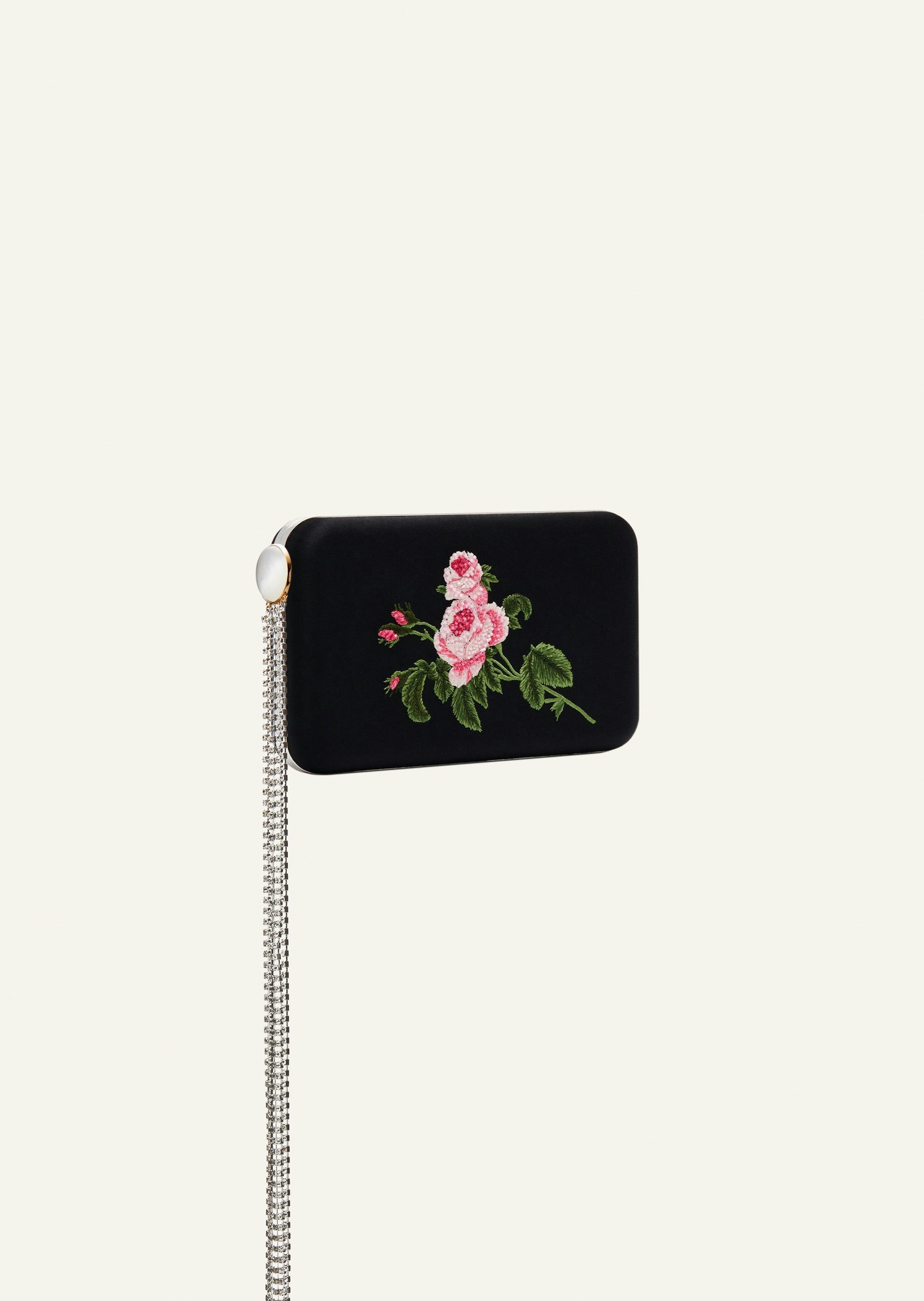 SS23 LELIA CLUTCH EMBROIDERED ROSE